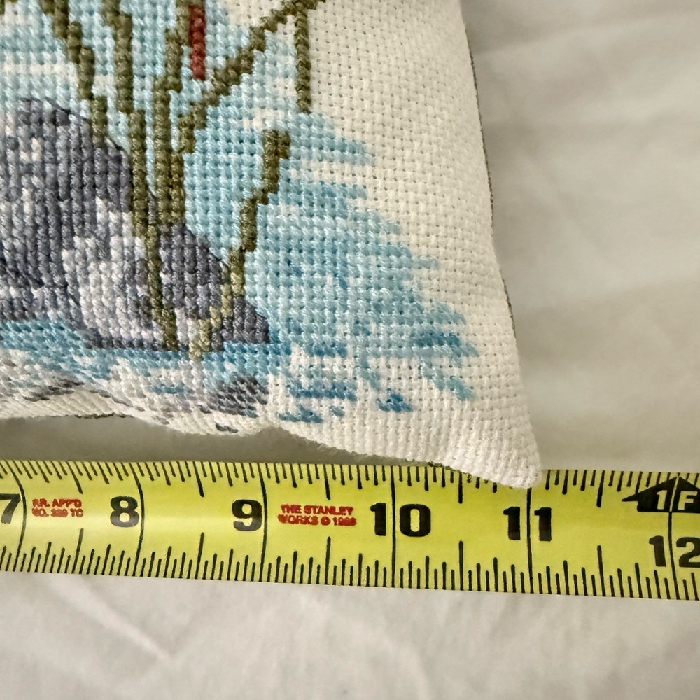 Fishing Scene Embroidered Pillow - Picture 5 of 5